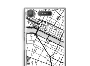 Pon un mapa de ciudad en tu funda para Sony Xperia XZ1
