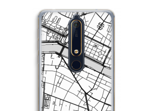 Pon un mapa de ciudad en tu funda para Nokia 6 (2018)