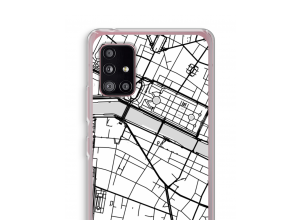 Pon un mapa de ciudad en tu funda para Samsung Galaxy A51 5G
