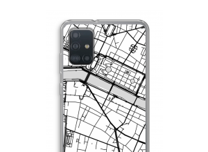 Pon un mapa de ciudad en tu funda para Samsung Galaxy A52