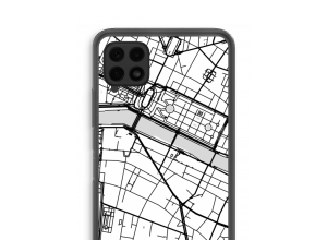 Pon un mapa de ciudad en tu funda para Samsung Galaxy A22 4G
